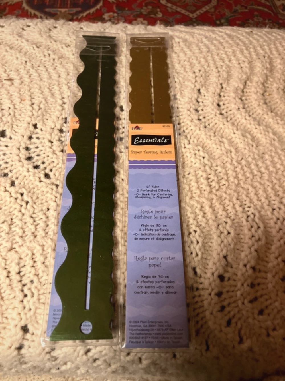 Plaid paper cutters craft essentials fancy edge paper ruler cutters new